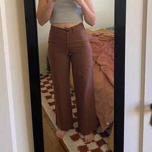 Lulu Lemon City Sleek High Rise Wide Leg Pant. Full Length Light Utilitech